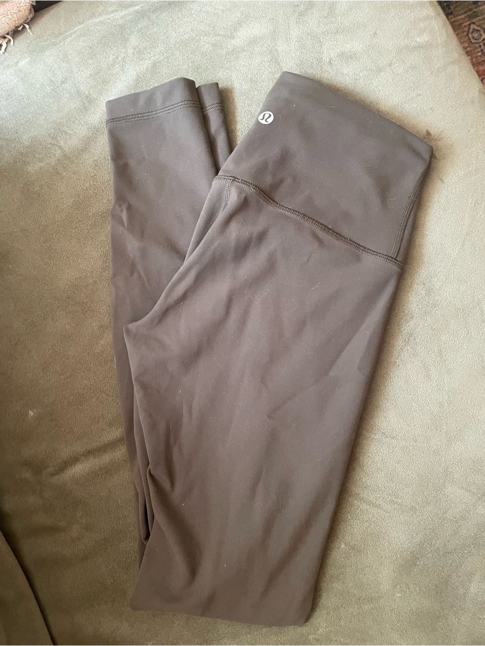 Lululemon High-Rise Army Green Leggings Size 2